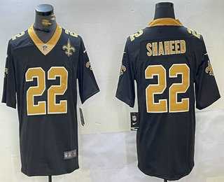 Men's New Orleans Saints #22 Rashid Shaheed Black With Team Patch 2024 Vapor Limited Stitched Jersey,We sell and wholesale Men's New Orleans Saints #22 Rashid Shaheed Black With Team Patch 2024 Vapor Limited Stitched Jersey on line form chian!